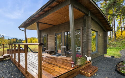 Villa Kurki: Wood, Cottage, Log Cabin, Forest, Shed, Garden Buildings, Larch, Woodland, Wood Stain