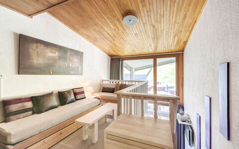 Tignes 395: Table, Furniture, Property, Building, Wood, Couch, Comfort, Living Room, Flooring, Picture Frame