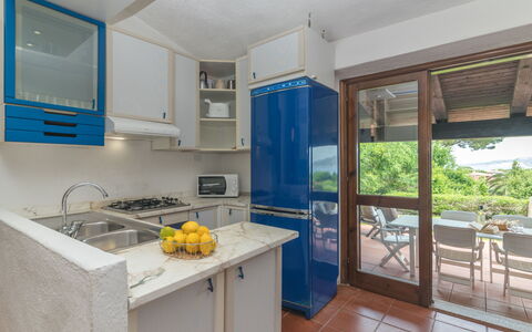 Nicoletta: Property, Cabinetry, Kitchen Sink, Sink, Blue, Plant, Tap, Interior Design, Architecture, Wood