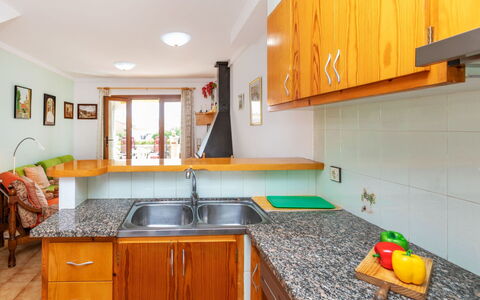 Raco Mas Estel: Kitchen, Countertop, Interior Design, Cabinetry, Flooring, Furniture, Kitchen Sink, Home, Room, Major Appliance