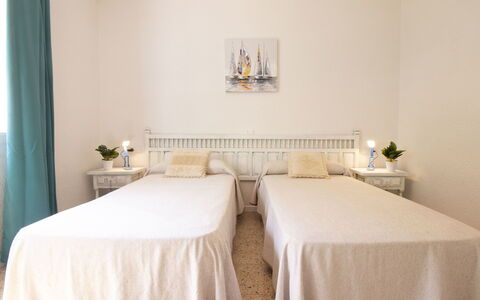 Villa Karoline: Bedroom, Furniture, Bed, Room, Property, Bed Sheet, Bed Frame, Wall, Interior Design, Bedding