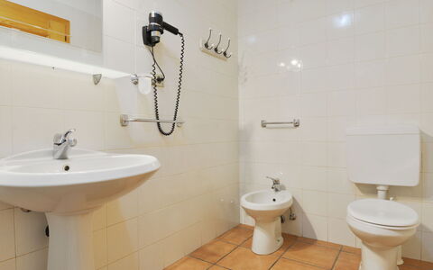 Canazei 620: Bathroom, Property, Room, Plumbing Fixture, Wall, Tap, Tile, Toilet, Interior Design, Toilet Seat