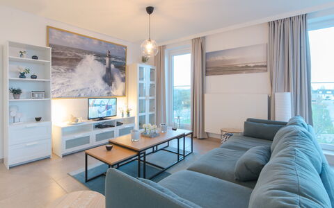 Pura Vida with Balcony: Property, Room, Furniture, Living Room, Interior Design, Building, Floor, Real Estate, House, Home