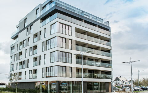 Pura Vida with Balcony: Building, Residential Area, Architecture, Property, Condominium, Commercial Building, Mixed-Use, Apartment, Facade, Metropolitan Area