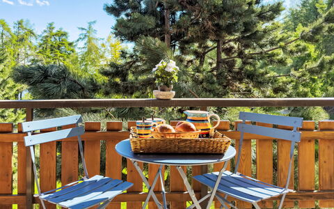 Chamois Az10: Table, Furniture, Tableware, Sky, Plant, Outdoor Table, Outdoor Furniture, Chair, Tree, Food