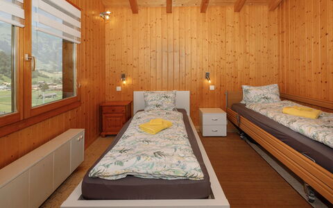 Chalet Guldeli: Interior Design, Flooring, Floor, Wood, Ceiling, Bedroom, Bed, Room, Furniture, Lighting