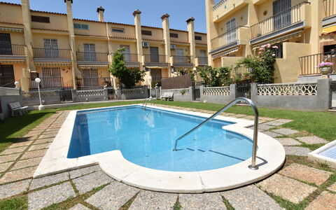 Llaberia: Property, Swimming Pool, Building, Real Estate, Town, Apartment, Condominium, Water, Residential Area, House