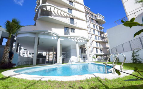 Calpe Calp 268: Sky, Water, Building, Property, Plant, Azure, Swimming Pool, Cloud, Window, Leisure