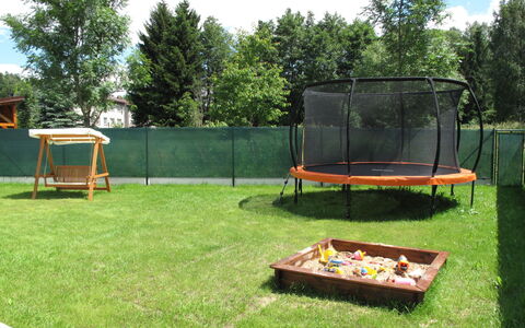 Pool & Wellness Estate: Grass, Backyard, Yard, Trampoline, Leisure, Tree, Landscaping, Lawn, Plant, Trampolining--Equipment And Supplies