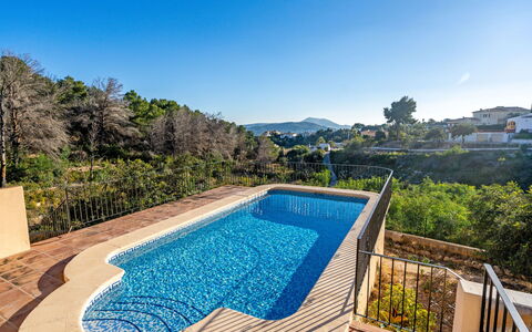 Villa Preciosa: Water, Sky, Plant, Swimming Pool, Azure, Tree, Shade, Rectangle, Vegetation, Natural Landscape