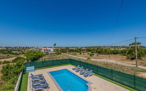 Casa Do Sol: Blue, Shade, Swimming Pool, Fence