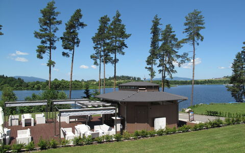 Lakeside Village 11: Water, Plant, Sky, Property, Building, Tree, Lake, Land Lot, Shade, Cottage