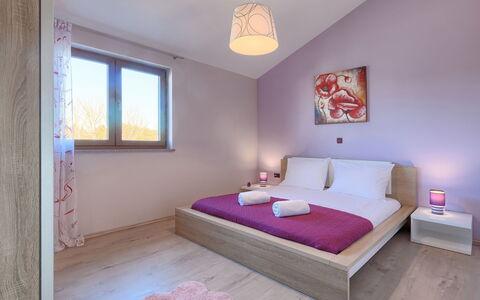 Linden Tree: Bedroom, Furniture, Room, Bed, Property, Interior Design, Pink, Bed Sheet, Bed Frame, Ceiling