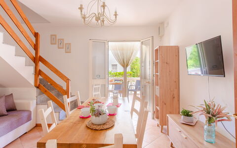 Villa Orchidea: Room, Property, Interior Design, Furniture, House, Building, Real Estate, Living Room, Table, Home