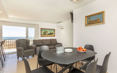 Torremar Alex: Furniture, Wood, Table, Floor, Interior Design, Sea, Room, Chair, Apartment, Kitchen & Dining Room Table