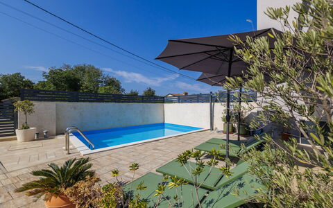 Villa Leonardo: Swimming Pool, Composite Material, Apartment, Shade, Resort, Outdoor Furniture, Eco Hotel, Tile, Landscaping, Courtyard