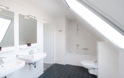 Oesterdam Resort: Bathroom, Property, Room, Interior Design, House, Building, Ceiling, Floor, Architecture, Attic