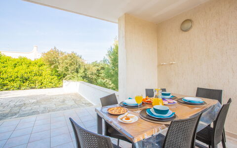 Villa Salento: Furniture, Table, Property, Plant, Tableware, Building, Chair, Wood, Interior Design, Lighting