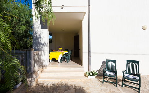 Villa Brigida: Property, House, Yellow, Home, Building, Real Estate, Room, Floor, Door, Tree