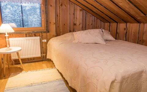 Villa Aurora: Bed, Bedroom, Floor, Interior Design, Flooring, Wood, Bed Sheet, Furniture, Bedding, Ceiling