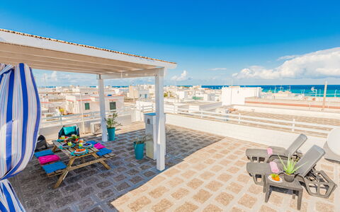 La Terrazza Vista Mare Di Marco: Property, Building, House, Room, Home, Real Estate, Vacation, Architecture, Interior Design, Sea