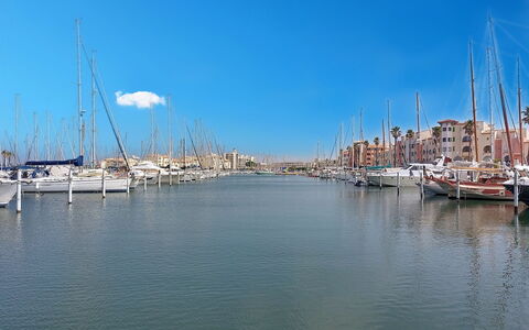 Maison des Sables 3: Boat, Blue, Water, Watercraft, Marina, Boats And Boating--Equipment And Supplies, Port, Waterway, Mast, Naval Architecture