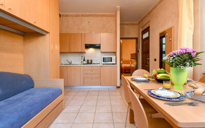 Gardagate - Garda Resort 8: Room, Property, Furniture, Building, Interior Design, House, Cabinetry, Real Estate, Kitchen, Floor