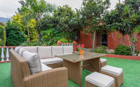 Villa Torrita: Furniture, Plant, Table, Property, Sky, Outdoor Furniture, Outdoor Table, Interior Design, Building, Tree