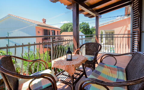 Milka 2: Sky, Furniture, Property, Table, Building, Chair, Plant, Wood, Lighting, Fence