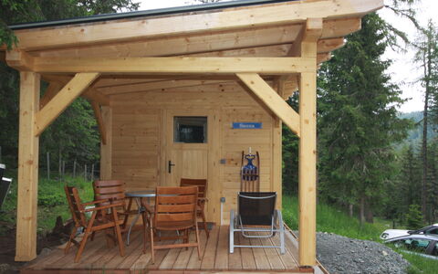 Almhaus Galisch: Pergola, Roof, Building, Wood, Log Cabin, Outdoor Structure, Beam, Shed, Patio, Backyard