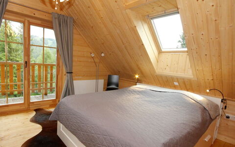 Almhaus Galisch: Bedroom, Room, Furniture, Property, Bed, Bed Frame, Interior Design, Ceiling, Building, Bedding
