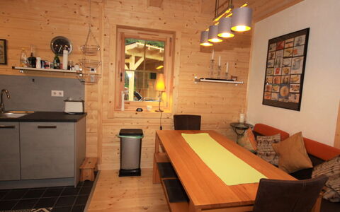 Almhaus Galisch: Room, Property, Building, Interior Design, Furniture, Table, Dining Room, Ceiling, Floor, Hardwood