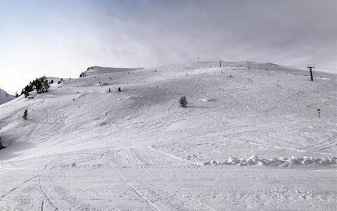 Almhaus Galisch: Snow, Piste, Winter, Geological Phenomenon, Mountain, Slope, Sky, Glacial Landform, Terrain, Alps