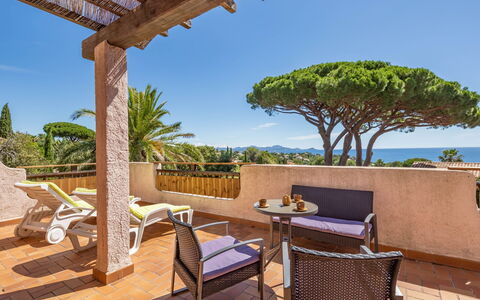 Le Romarin: Sky, Property, Furniture, Plant, Table, Shade, Azure, Wood, Outdoor Furniture, Building