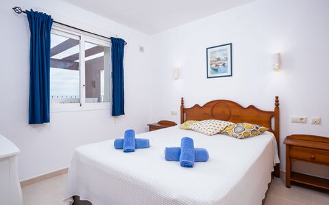 Moraira 905: Bedroom, Room, Bed, Furniture, Property, Bed Sheet, Bed Frame, Interior Design, Building, Mattress