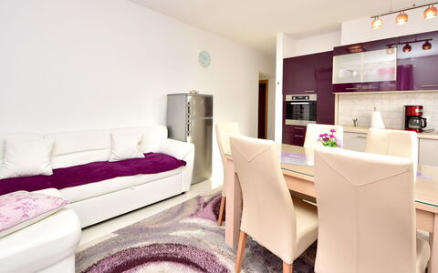 Ivica & Marica: Furniture, Property, Picture Frame, Table, Comfort, Purple, Interior Design, House, Living Room, Flooring