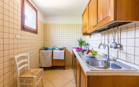 Villa Mediterranea: Property, Room, Cabinetry, Countertop, Kitchen, Building, Furniture, Interior Design, House, Real Estate