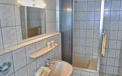 Belvedere: Tile, Bathroom, Property, Room, Plumbing Fixture, Wall, Architecture, Bathroom Accessory, Interior Design, Ceramic