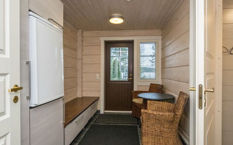 Villa Puronotko: Furniture, Chair, Outdoor Furniture, Table, Wood, Outdoor Table, Kitchen & Dining Room Table, Shade, Garden, Umbrella