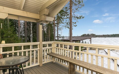 Villa Mari: Furniture, Chair, Outdoor Furniture, Table, Wood, Outdoor Table, Kitchen & Dining Room Table, Shade, Garden, Umbrella