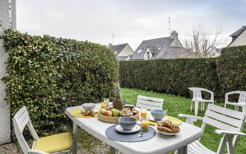 Le Dolmen: Table, Sky, Plant, Furniture, Property, Tableware, Cloud, Chair, Outdoor Table, Building