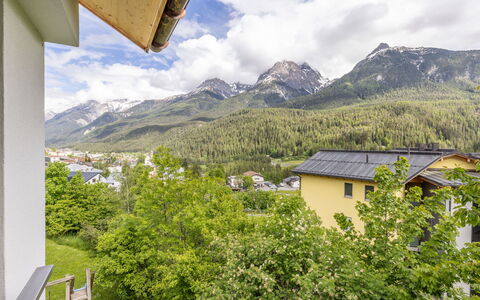 Ferienwohnung Wüest: Sky, Cloud, Plant, Building, Property, Ecoregion, Mountain, Green, Window, Highland