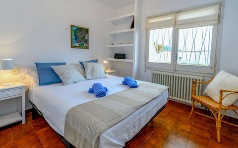 La Marina Blanca: Bedroom, Furniture, Room, Bed, Property, Bed Sheet, Interior Design, Floor, Bed Frame, Blue