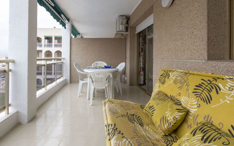 La Pineda 156: Property, Room, Interior Design, Floor, Yellow, Wall, Building, Furniture, Real Estate, House