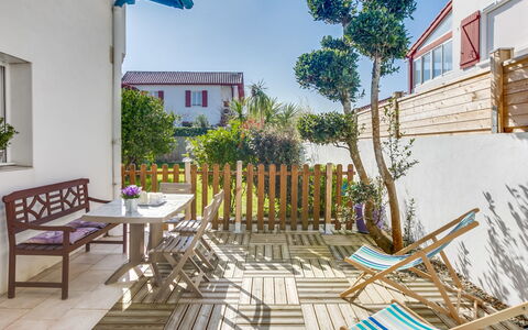Etxe Tikia: Plant, Property, Building, Blue, Sky, Azure, Window, Wood, Outdoor Furniture, Table