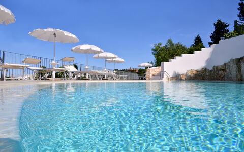 Residence Montesarago: Water, Sky, Swimming Pool, Azure, Blue, Umbrella, Plant, Tree, Shade, Outdoor Furniture