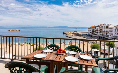 Can Panxo: Cloud, Sky, Table, Water, Property, Building, Furniture, Azure, Outdoor Table, Wood