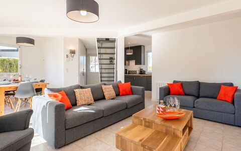Le Clos St Colomban: Living Room, Furniture, Room, Property, Interior Design, Building, Couch, Coffee Table, Floor, Table