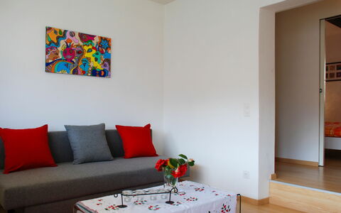 Ca' Dal Pio: Room, Furniture, Living Room, Interior Design, Wall, Red, Property, Table, Couch, Floor