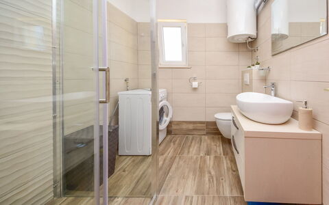 Lolita: Bathroom, Room, Property, Floor, Tile, Interior Design, Architecture, Plumbing Fixture, Building, Ceramic